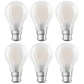 6 x Osram LED Filament Leuchtmittel Birnen A60 7W = 60W B22d matt 806lm warmweiß