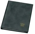 VELOFLEX 5158180 - Telefonringbuch DIN A5, Adressbuch, Telefonbuch, Weichfolie in Leder-Optik, mit Register, schwarz