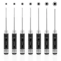 Sechskant Schraubendreher Satz 7-teilig | Rc Werkzeug Innensechskant Schraubenzieher Handwerkzeug für Modellbau Auto Boot Quadcopter 0,9 mm | 1,27mm | 1,3 mm | 1,5 mm | 2 mm | 2,5 mm | 3,0 mm