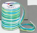 PRÄSENT Geschenkband Multi-Raffia 3 mm x 50 m blau/grün/weiß 136-703