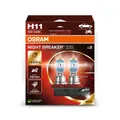 2x OSRAM H11 NIGHT BREAKER 220 HALOGEN 55W 13,2V PGJ19-2