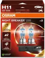 OSRAM NIGHT BREAKER 220, H11, 220% mehr Helligkeit, Halogen-Scheinwerferlampe