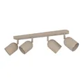 Eglo Leuchten 4er Spot Tilston sandfarben 58 x 21 cm  Deckenleuchte