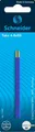SCHNEIDER 77293 Kugelschreibermine Take 4 Refill M blau (dokumentenecht) 2 Stück