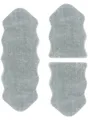 Andiamo Bettumrandung Bettvorleger Lamm Fellimitat, Höhe 20 mm, (3-tlg), Kunstfell, sehr weicher Flor, waschbar, Bettvorleger, Läufer-Set