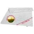 liebling Naturfaserbettdecke Wildseidendecke, Füllung: 100% Wildseide, Bezug: Mako-Satin aus 100% Baumwolle, 135 x 200cm, 155 x 220 cm und weitere Größen, für warme Sommernächte weiß 135 cm x 200 cm