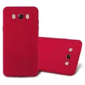 Cadorabo Schutzhülle für Samsung Galaxy J7 2016 Hülle in Rot Handyhülle TPU Etui Cover Case