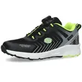 Dockers by Gerli Sneaker Freizeitschuh, Sportsneaker mit Drehverschluss, Leichtgewicht grau|schwarz 40 EU