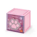 LEGAMI Erweiterbare Schreibtisch Box Cutie Cube MEOW Tatze Rosa Kunststoff neu