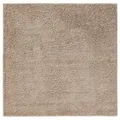 Interiyou Hochflor-Teppich Sofia, Quadratisch, Höhe: 31 mm, Teppich Wohnzimmer, Schlafzimmer, Kunstfell, Fellteppich, Rutschfest beige Quadratisch | 160 cm x 160 cm x 31 mm