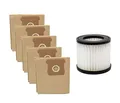 Parkside Staubsaugerbeutel + Faltenfilter Set (bestehend aus 5 Staubbeutel und 1 Faltenfilter), für Parkside Nass-/Trockensauger PNTS 20-Li A1 - LIDL IAN 310656