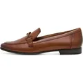 MARCO TOZZI Damen Slipper eleganter Laoafer aus Leder mit Spange 2-24246-45, Größe:41 EU, Farbe:Braun - Braun - 41