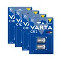 4x VARTA CR2 Lithium Batterien 3 Volt 920mAh ø 15,6x27mm 3V 6206 2er Blister