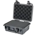 HMF ODK100 Outdoor-Fotokoffer, Transportkoffer mit Rasterschaumstoff | 27 x 24,5 x 13 cm