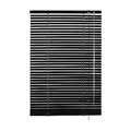 GARDINIA Alu-Jalousie, Sichtschutz, Lichtschutz, Blendschutz, Wand- und Deckenmontage, Aluminium-Jalousie, Schwarz, 80 x 175 cm