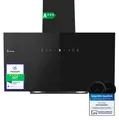 KKT KOLBE Dunstabzugshaube 90cm | Umluft Abluft | 782cbm/h | Wandhauben Kopffrei | Schwarz | Glas | Gestensteuerung | SensorTouch Bedienung | LED-Beleuchtung TRIO9025S