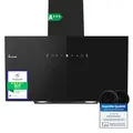 KKT KOLBE Dunstabzugshaube 90cm | Umluft Abluft | 782cbm/h | Wandhauben Kopffrei | Schwarz | Glas | Gestensteuerung | SensorTouch Bedienung | LED-Beleuchtung | TRIO9025S