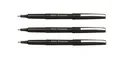 Pilot Fineliner extra fein, 0,4 mm, Schwarz, 3 Stück