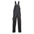 Portwest TX12 Herren Texo Kontrast Latzhose Arbeitslatzhose Schwarz, M