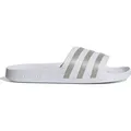 ADIDAS Adilette Aqua Badelatschen weiss 43 - Beige/Weiß - 43 1/3