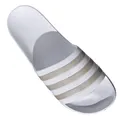 adidas Herren Adilette Badeschuhe Badelatschen Sport Sandalen Weiß Silber 42-46