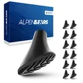 Alpen Bears Wanderstöcke Aufsätze [14 Stück] Profi Wanderstock Aufsatz Set für alle gängigen Wanderstöcke & Nordic-Walking Stöcke - Gummipuffer Pads für Trekkingstöcke - Asphalt - Kies & Gebirge