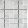 Keramik Mosaik Fliese Carrara Optik weiß grau Badfliese Fliesenspiegel Küche Bad