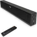 XORO HSB 50 V2 TV Soundbar 25 Watt Leistung, Bluetooth Lautsprecher, USB Mediaplayer, Line IN, Optischer & Koaxialer Audioeingang, Wandmontage möglic