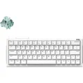 IQUNIX EZ63 HE Rapid Trigger-Gaming-Tastatur, QWERTY US, 8K Hz USB-C, Weiß / Magnetic Jade Gaming - Weiß