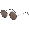 BEZLIT Herren Sonnenbrille Runde Form Braun-Schwarz