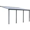 HOME DELUXE Terrassenüberdachung »SOLIS«, verschiedene Größen (618  x 303  x 278  cm, Grau)