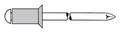 Gesipa Blindnieten Aluminium Standard Senkkopf 3 x 10 mm - 500 Stück - 1433510