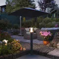SLV 1004681 OVALISK 100cm hohe LED Wegeleuchte mit Glaskugel anthrazit