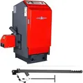 Atmos Pelletkessel P50, 45 kW, Holznotbetrieb, mit Pelletbrenner A45 und Förderschnecke 1,7 Meter