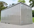 Quarzgrau Gartenhaus Metall Gartenhäuschen Geräteschuppen Häuschen Schuppen 5m
