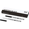 MONTBLANC "Mystery Black 116191 Kugelschreiber Ersatzminen B – 2 x Kugelschreibermine schwarz – Ballpen Refill schwarz