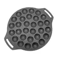 Petromax Poffertjespfanne POFF30 - Gusseisen Pfanne für Niederländische Poffertjes, Ideal für Camping, Outdoor und Lagerfeuer, Robustes und Langlebiges Design