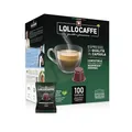 LOLLO Caffè PassionEspresso Nero | 100 Kaffeekapseln | Box mit 100 Kaffee Kapseln | Charaktervoller Espresso | Espresso Kapseln kompatibel mit Nespresso Kaffeemaschinen