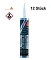 12 Stk.  Sikaflex Polyurethan Klebstoff 252 1K-PU weiß 300ml in Kartusche