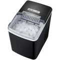 Eiswürfel Maschine schwarz 1,85l Ice Cube Maker Leise 120W LED Anzeige Sichtfenster Melissa16620019