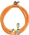 TGO Gasgeräte GmbH Propan-Gasschlauch mit 1/4" Links X 8mm Schneidring-Verschraubung (Winterfest, 80 cm)
