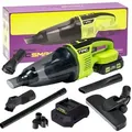 NAC SMART Akku Handsauger 20V mit 2Ah Akku und Schnellladegerät NSHVC20VB | Saugleistung 3,8 kPa Staubbehälter 500ml | Kabelloser Handstaubsauger