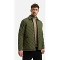 Indicode Steppjacke Herren INDram Herrenjacke Daunen-Optik Leichte Steppjacke mit Cordkragen und Druckknöpfen grün S (46)