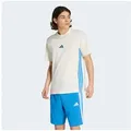 adidas Sportswear T-Shirt ESSENTIALS 3-STREIFEN SINGLE JERSEY mit Rundhalsausschnitt, aus Baumwolle, weiches Single Jersey weiß XL (56/58)