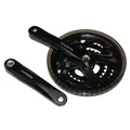 Shimano Kurbelsatz FC-M361, 22/32/42 Zähne 4-kant 170mm mit KSS, 8/7-fach, schw.