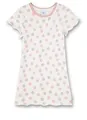 Sanetta Mädchen-Nachthemd Weiß Dots-Allover | Nachhaltiges und angenehmes Nachthemd aus Baumwolle für Mädchen. Nachtwäsche für Mädchen