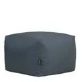 Veeva Sessel Sitzsack Fußhocker Outdoor, Made in Germany, UV-beständig, Wetterfest, grau
