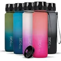 720°DGREE Trinkflasche “uberBottle“ softTouch +Sieb Multicolour - 1L - BPA-Frei - Wasserflasche für Uni, Sport, Fitness, Fahrrad, Outdoor - Sportflasche aus Tritan - Leicht, Bruchsicher, Nachhaltig