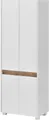 Schildmeyer Hochschrank Cosmo in verschiedenen Farben made in Germany Breite 57 cm, Badezimmerschrank, Blende im modernen Wildeiche-Look