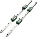 VEVOR Linearführung Linearschienen 2 Stk. HSR20-1700mm Linearlager Gleitschiene